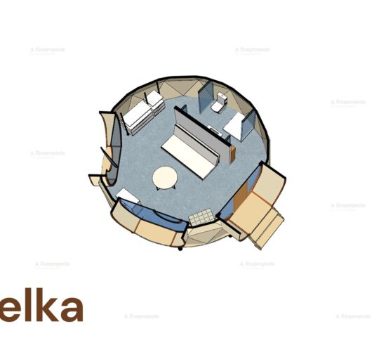 Casa Belka, cúpula geodésica diseñada por Ecoproyecta
